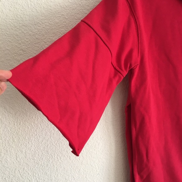 Hooded sweatshirt oversized with ribbon tapes M - Picture 4 of 10